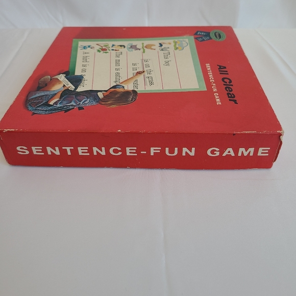 Vtg 1962 Whitman All Clear Sentence Fun Childrens Kids Educational Words Game - Picture 4 of 12